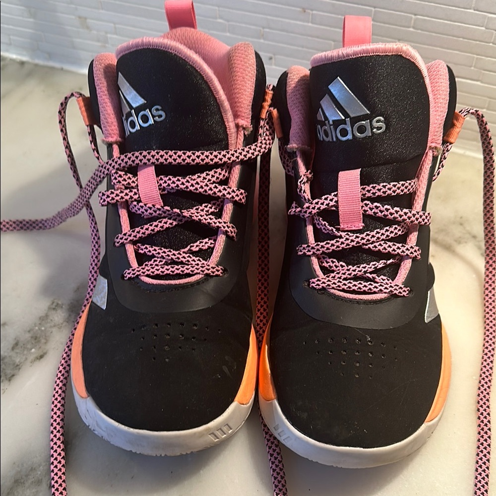 Adidas Kids Shoes - Black and Pink